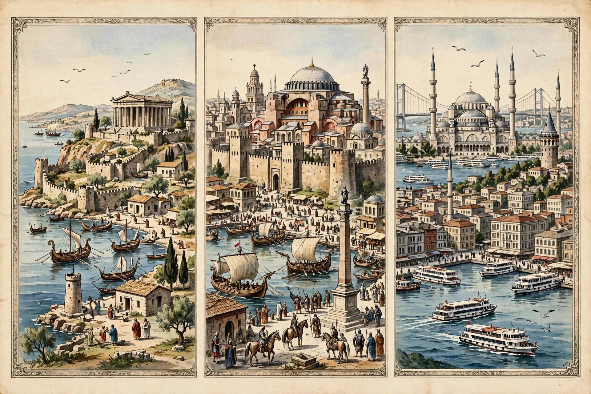 Illustration: City of Three Names: Byzantium to Istanbul